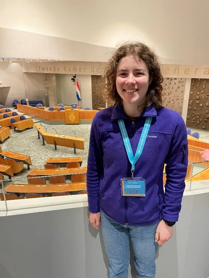 Bridget Price at the Netherlands Government headquarters