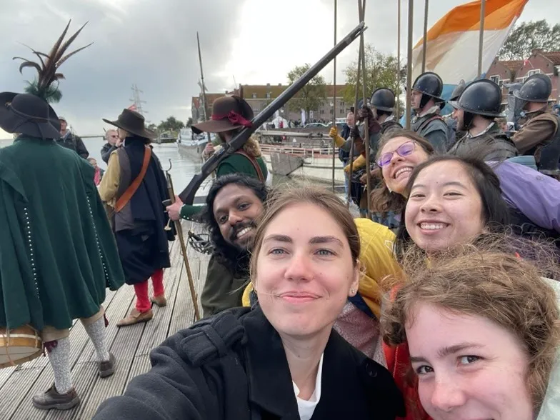 Bridget and friends at a historical reenactment