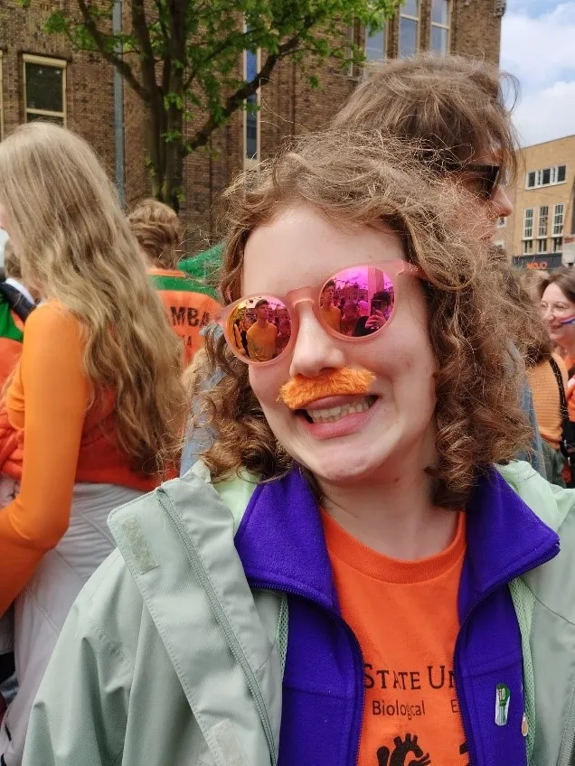 Bridget dressed up at King's Day